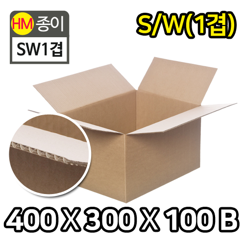 HM-택배박스-SW(싱글)1겹_B골400(가로)X300(세로)X100(높이)350장