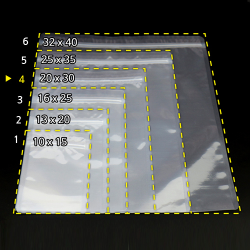 JS-PET투명지퍼(상단실링) 32x40
